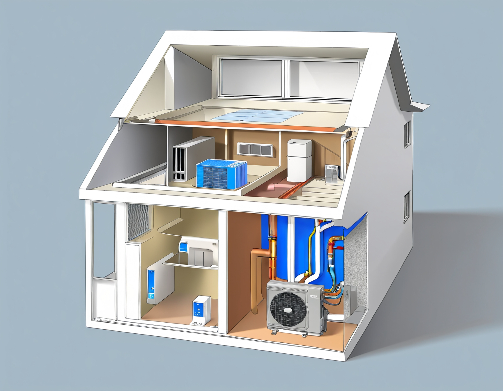 Ducted reverse cycle system