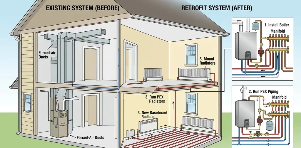 Retrofitting Hydronic Heating